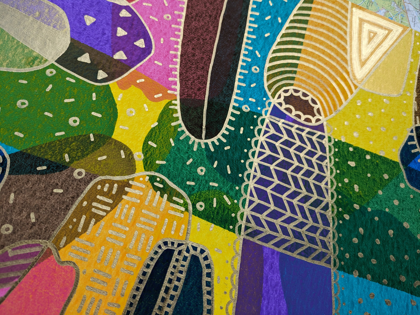 I see you :: original acrylic painting :: 40x30cm