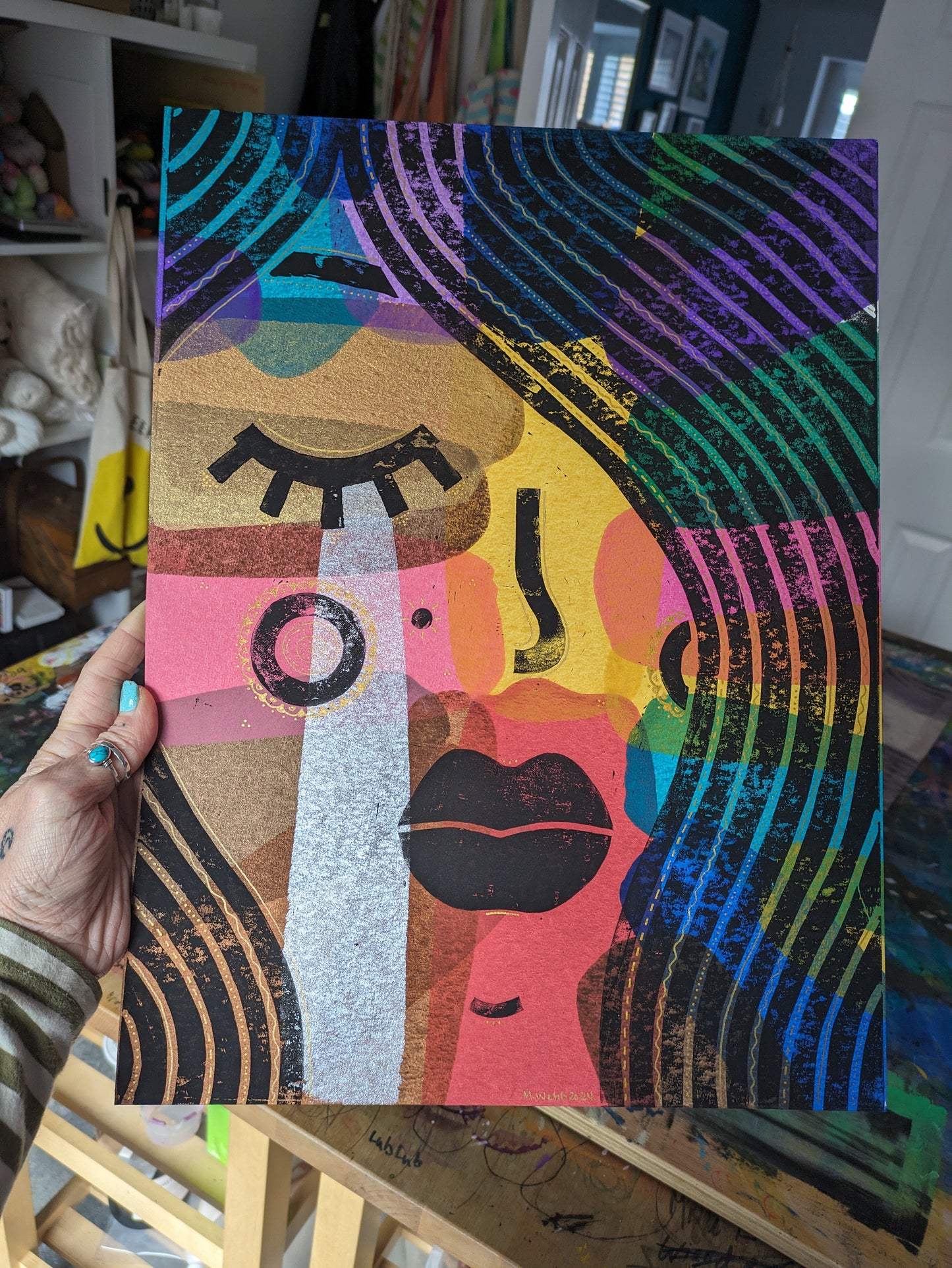 Just one of those days :: original acrylic painting :: 30x40cm