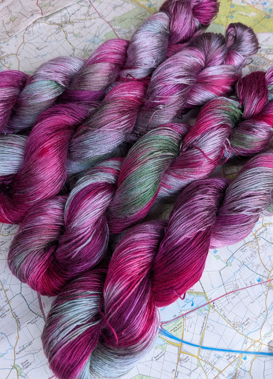 Velvet Bramble :: tencel 4 ply