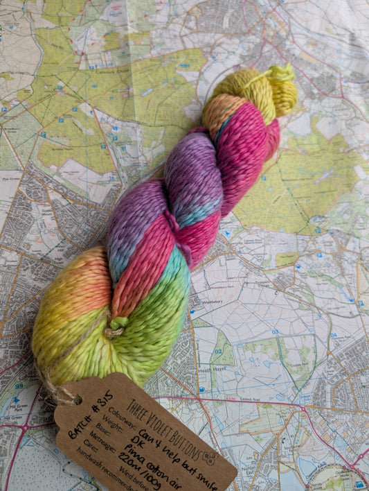 Can't help but smile :: pima cotton air DK